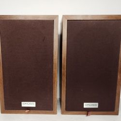 Ross Loudspeakers K/2S Bookshelf Speakers Brown Wood Grain USA