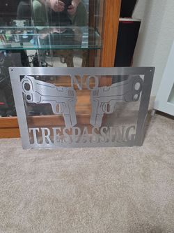 Metal sign