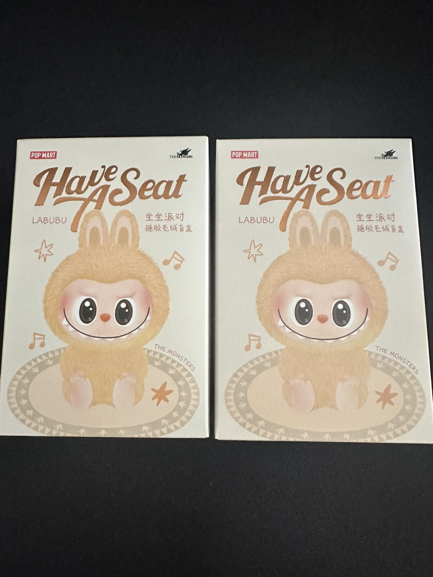 Have a Seat Labubu - Baba and Sisi - From Popmart Authentic