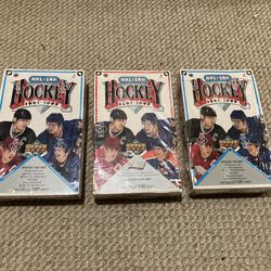 Parma Hts - 3 Hockey Wax Boxes 1991 - New - $ 25 Each 