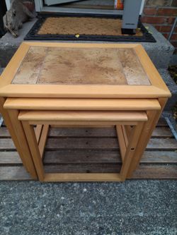 Nested End Table set