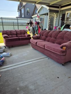 Sofa and loveseat