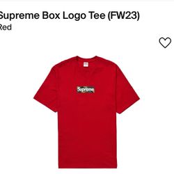 Supreme Box Logo Tee Fw23 Large