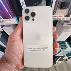 Apple iPhone 12 Pro Max 256GB in Silver (Factory Unlocked/Desbloquiado)