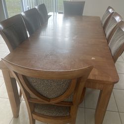 Dinning  Room Table with 8 Chairs
