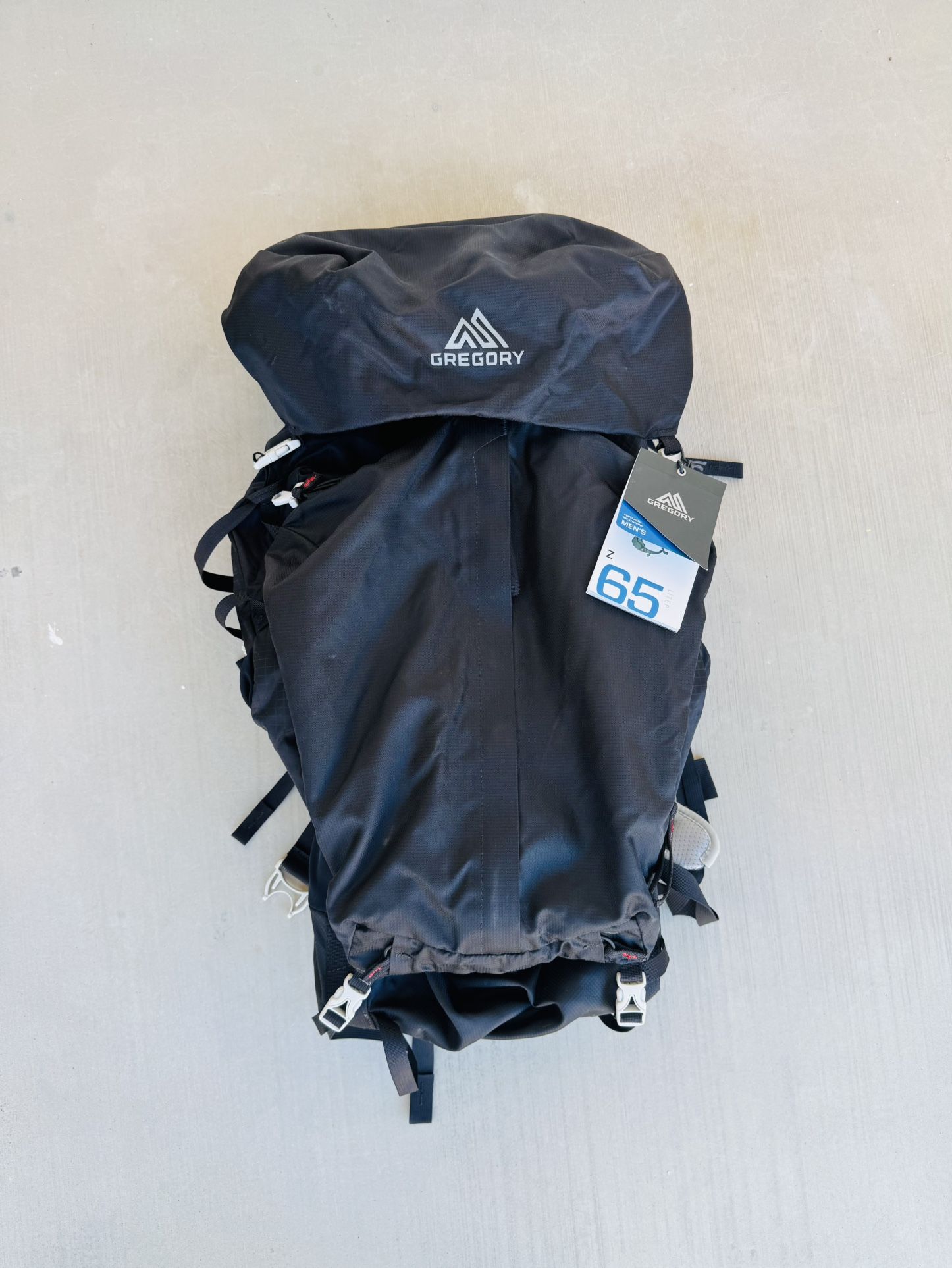 Gregory Hiking Backpack Model Z65 MD Storm Black