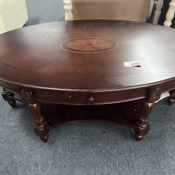 45.5”Brown solid wood coffee table,$450