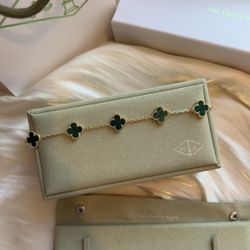 Van Cleef Bracelet Green Yellow Gold