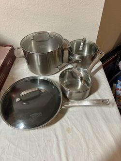 👩🏼‍🦱Calphalon 8 Piece Set Of Pots All Have Lids PICKUP conroe 77304