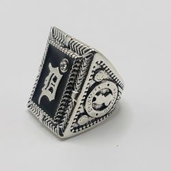 Size 9 Vintage
 Ring for Men Classic 925 Silver Plated Geometry Jewelry