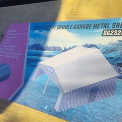 2 Car Metal  Garage 