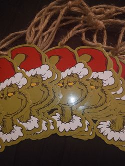 13 metal Grinch ornaments new all for $25 pick up in Edinburg no holds if posted it's available