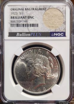1923 Peace Dollar NGC Brilliant Uncirculated
