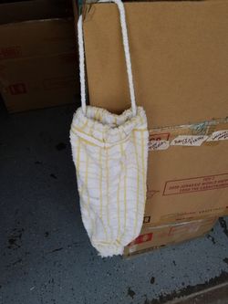 Hand made trash bag holder