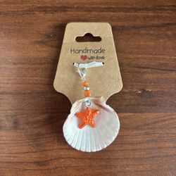 Handmade Seashell Keychain 