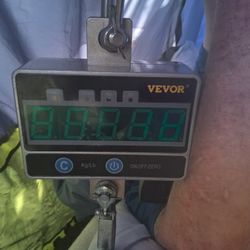 2000KG / 4400LBS 2Ton Digital Crane Scale with Remote, Industrial Heavy Duty Electronic Hanging Scale, LED Display