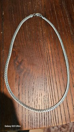 **New Woman/Mens 20Inch 925 Sterling Silver Necklace