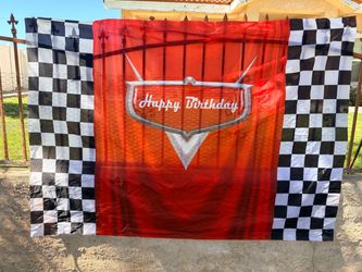 Disney Cars Theme Birthday Banner