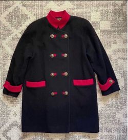 Vintage  Maxx Meren Wool Double-Breasted Officers Coat