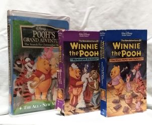 Disney Winnie the Pooh VHS (Clamshell/Boxes)