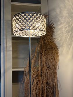 Silver Crystal Floor Lamp – Glam & Elegant