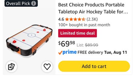 Compact Hockey Table