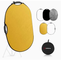 Transform Your Lighting with the WELLMAKING 5-in-1 Collapsible Reflector!