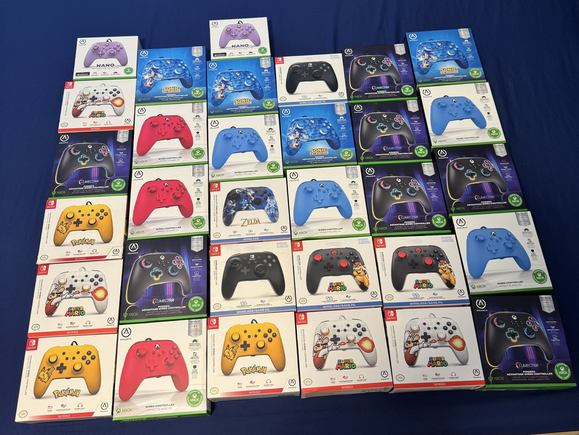 Nintendo Switch And Xbox Controllers