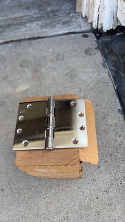 4 1/2 in commercial hinges chrome