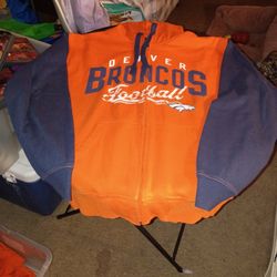 NFL Hoodie Sweatshirt Zip Up Extra Large