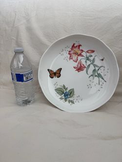 Lenox Butterfly Meadow Scalloped Low Serving Bowl