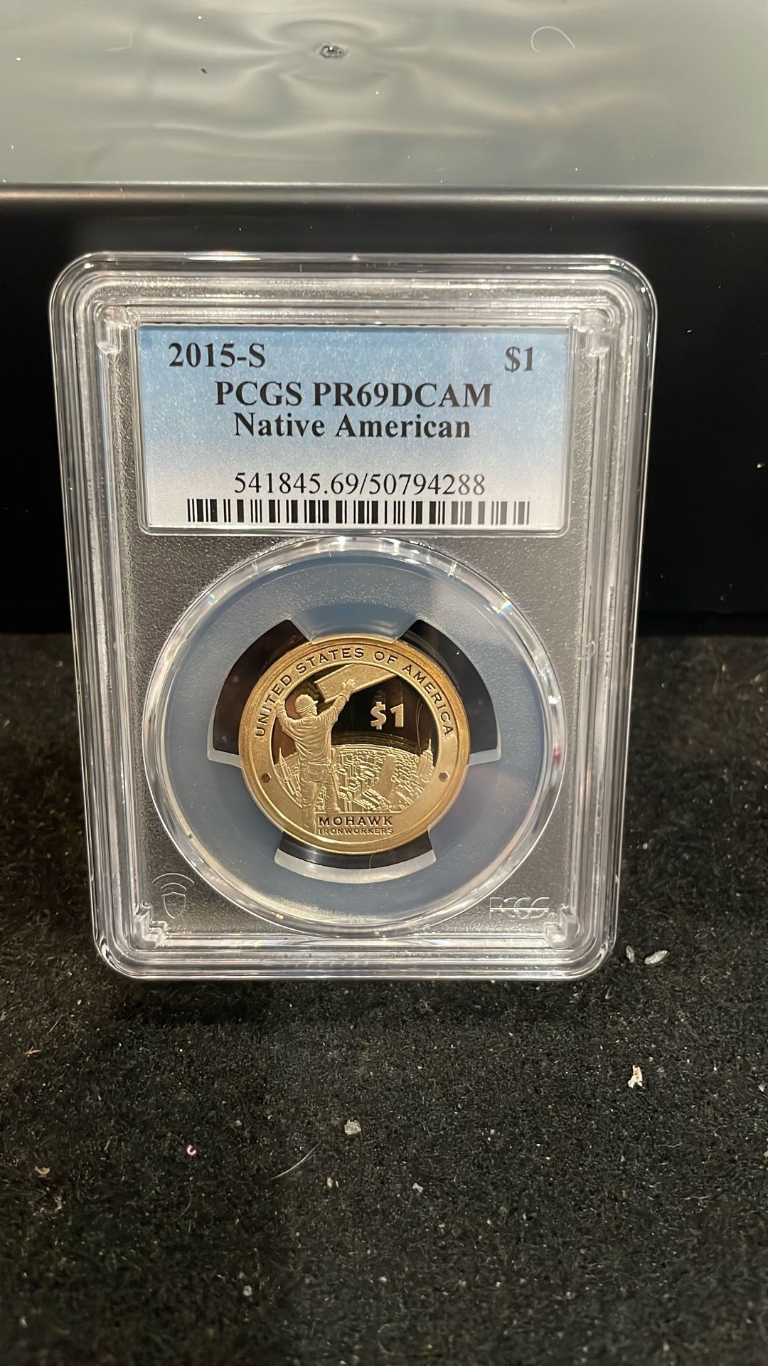 2015 S Gem Proof Native American Dollar Graded At PR69 With A Deep Cameo B-9