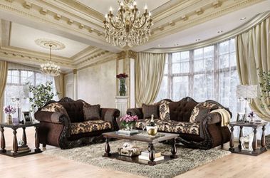 2 Piece Traditional Sofa And Love Seat Set