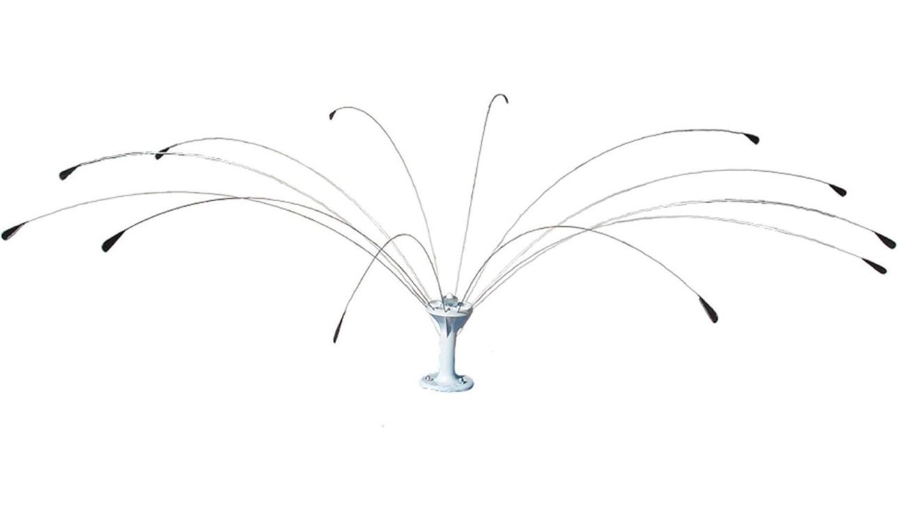 Stainless Steel Bird Deterrent with PVC Base for Outdoors, Boats, Docks and HVAC - Efficient Bird Repellent for Birds, Deters Seagulls and Other Birds