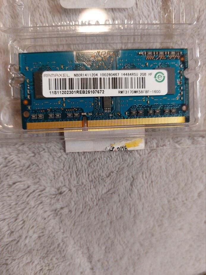 HP Ramaxel Laptop DDR3 1600 2GB Memory Stick