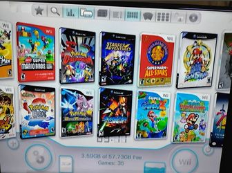 NINTENDO WII Loaded With 150 WII GAMES