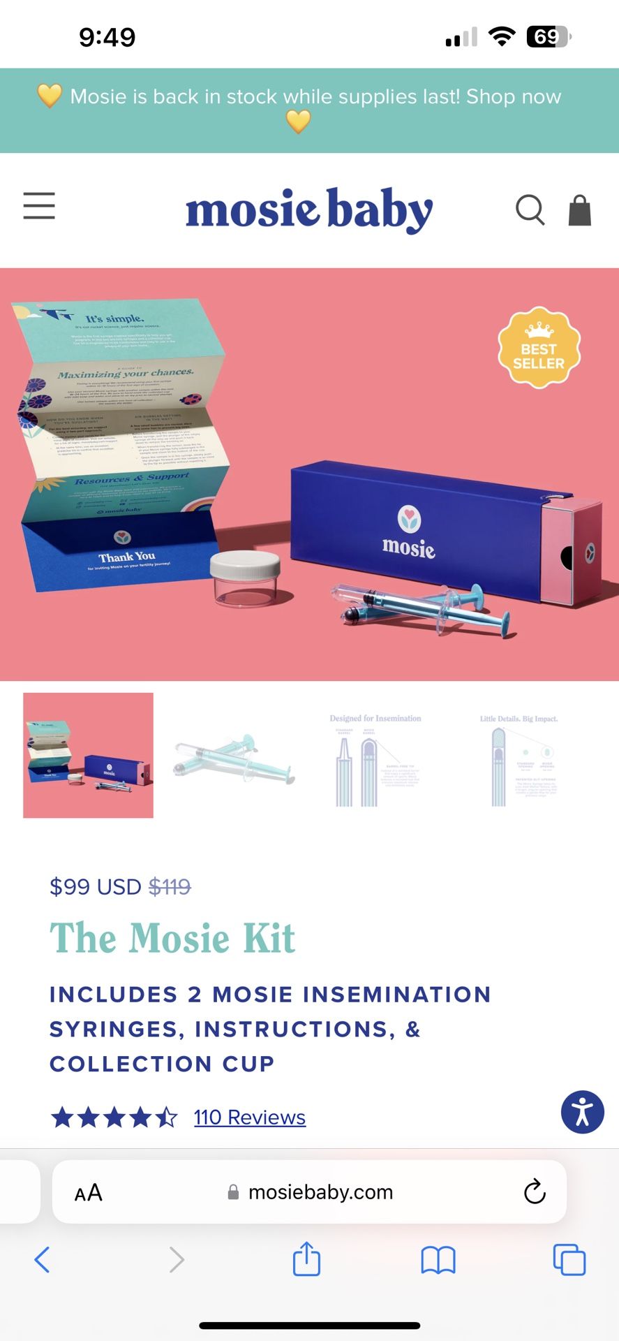 Mosie Baby Home Insemination Kit