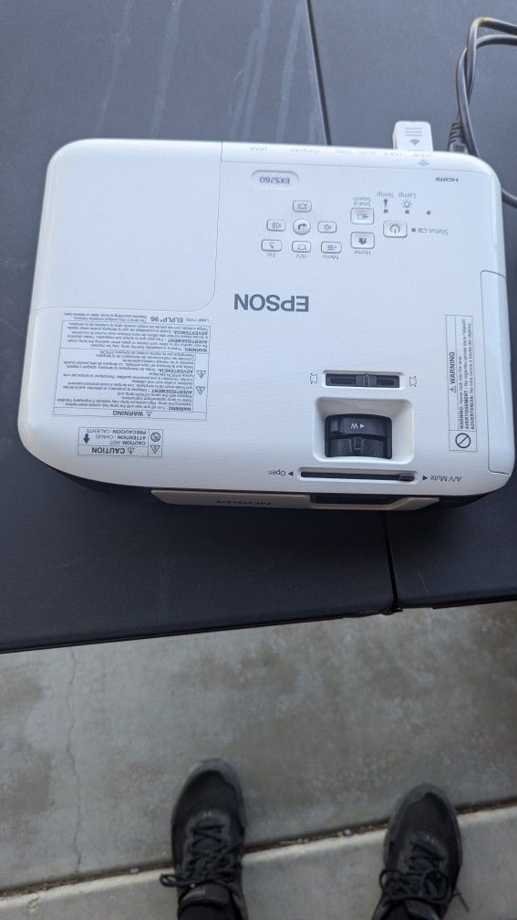 Projector And 120 In Portable Screen