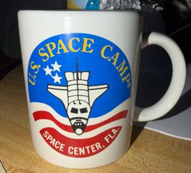 Rare US Space Camp Coffee Mug  Space Shuttle Space Center Florida