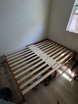 Full Size Adjustable Wood Bed Frame