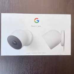 Brand New SEALED Google Nest Cam (Battery) - Smart Security Camera - 2 Pack