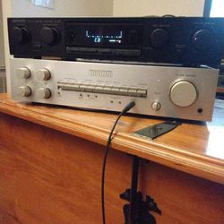 Luxman Integrated Amplifier and Kenwood Preamplifier 