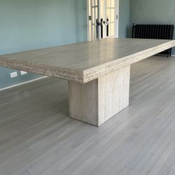 Travertine Dining Table 