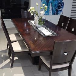 Wood Dining Table & chairs