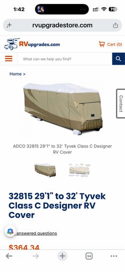 ADCO RV cover 29-32’ cover NEW