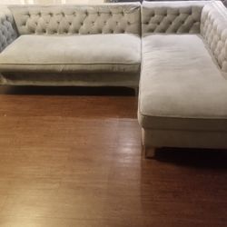 Grey L Shaped  Sectional couch