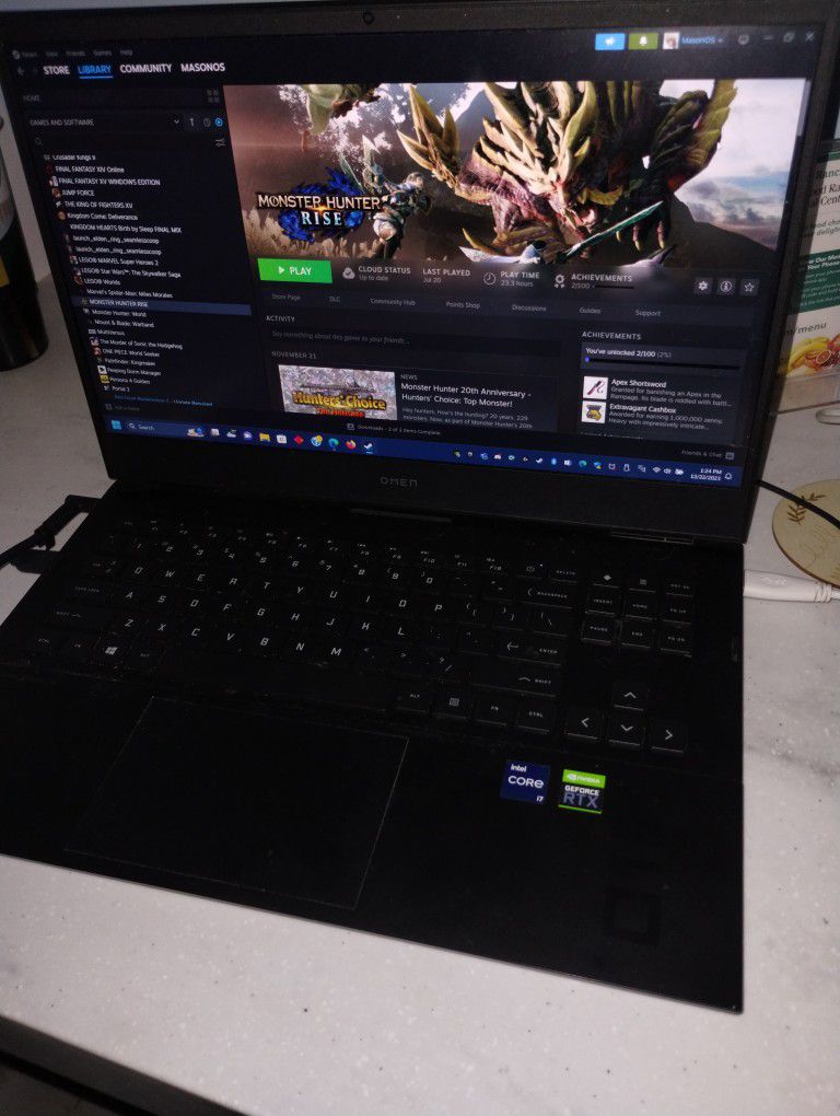 RTX 3060 HP Gaming Laptop