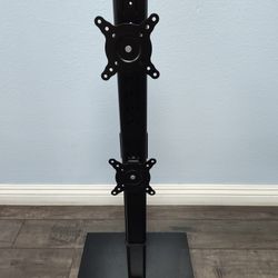 Hemudu Dual Vertical Monitor Freestanding Stand - Up to 34" and 44lbs Total