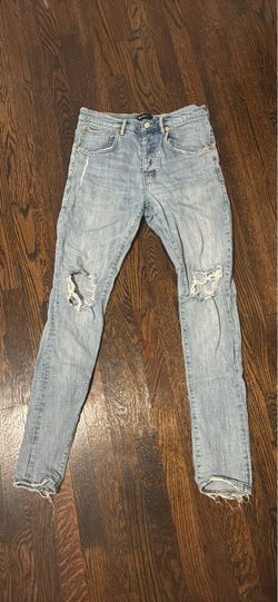 Purple Brand Distressed Skinny Jeans Size 30
