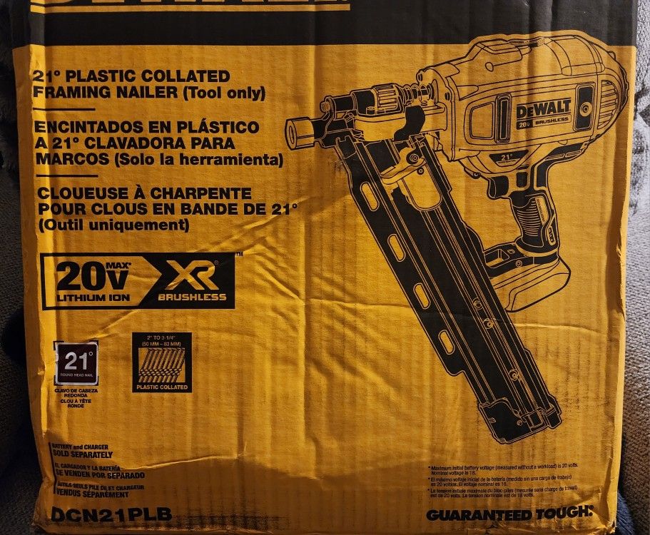 Dewalt Framing Nail Gun. Tool Only